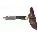 Custom DKZ hunting knife with gut hook with