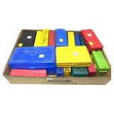 Lot, assorted empty plastic cases, 18 pcs.