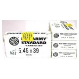 Lot of 80 rounds 5.45 x 39mm 60-grain FMJ