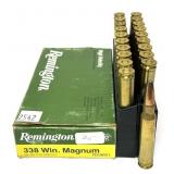 Remington .338 Win Mag. cartridges, 225 Gr. SP,