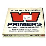 Box of Winchester 209 primers, 100 primers- NO