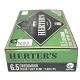 Box of 6.5 Creedmoor 129-grain SP Herter
