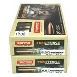 x2- Boxes of 6.5 Creedmoor 140-grain Norma tip