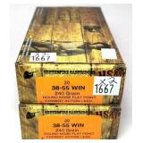 x2- Boxes of .38-55 WIN 240-grain RN FP HSM