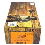 Box of .41 Mag. 210-grain semi-wadcutter HSM