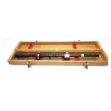 Vintage J.W Fecker 8/10x Target Scope in wooden