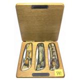 Lot, 3-piece Sportsman Series 1-blade folding