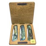 Lot, 3-piece Sportsman Series 1-blade folding