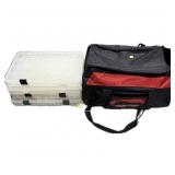 Shakespeare Ugly Stick canvas bag with 4 empty