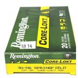 Box of .30-06 Springfield 150-grain Core-Lokt PSP