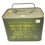 Spam can .30 Cal. (.30-06) Ball M2 cartridges in
