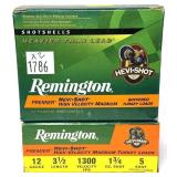 x2- Boxes of 12 Ga. 3.5" No. 5 Remington turkey