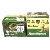 x2- Boxes of .410 Ga. 2.5" No. 6 Remington game