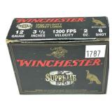 Box of 12 Ga. 3.5" No. 6 Winchester turkey loads,