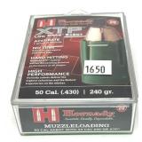 Box of Hornady .50 Cal. 240-grain XTR sabots,