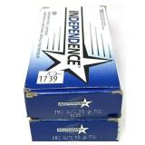 x2- Boxes of .380 Auto 95-grain FMJ Independence