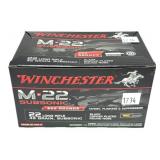 Box of Winchester M-22 .22 LR 45 grain Subsonic