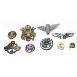 Lot, assorted military pins, 9 pcs.