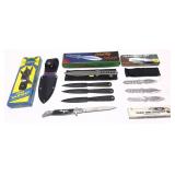 Lot, 3 sets of throwing knives and 1-blade
