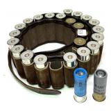 Lot: Shell Belt with 25 rounds of 12 ga shells-