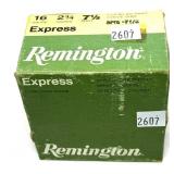 Remington 16 Ga. 2 3/4" 7 1/2 shot shells, 25