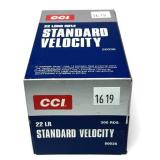 Brick of CCI .22 LR Standard Velocity cartridges,
