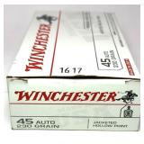Box of .45 Auto 230-grain Winchester jacketed
