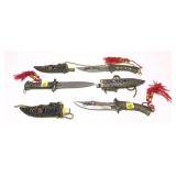 Lot, 3 decorative fantasy style daggers with