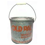 Vintage Old Pal Floating Minnow Bucket