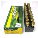Lot: .22-250 Rem. 55 Gr. PTD SP Cartridges,