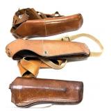 Lot, 3 Bianchi leather holsters includes 2-X15
