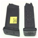 Lot: 2 Glock .357 mag 9-round magazines