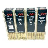 x4- Boxes of CCI .22 LR. Mini-Mag cartridges -x4