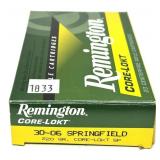 Box of .30-06 Sprg. 220-grain Core-Lokt SP