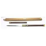 Replica Zatoichi style stick sword, 25" overall