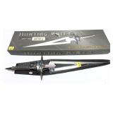 Fantasy style dagger with sheath in box, 17"