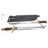 Lot, 2 swords with wooden handles and sheaths,
