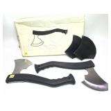 Set of 2 throwing axes, 12" overall length
