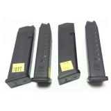 Lot: 4 Glock .357 cal 10-round magazines