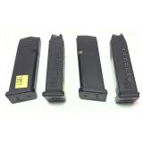 Lot: 4 Glock .357 cal 10-round magazines