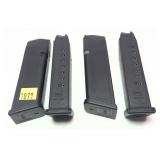 Lot: 4 Glock .357 cal 10-round magazines