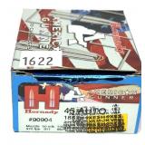 Box of .45 Auto 185-grain jacketed hollow point
