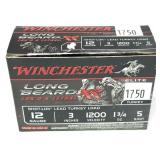 Box of Winchester 12 Ga. 3" No. 5 turkey loads,