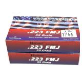 x2- Boxes .223 REM 55-GRAIN FMJ Hotshot