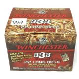 Box of Winchester .22 LR. HP cartridges, 333 Rds.