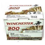 Box of Winchester .22 LR. HP cartridges, 300 Rds.