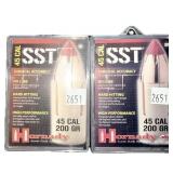 Lot: 2 Hornady .45 Cal. 200 Gr. SST Sabots - 20