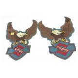 Lot: 2 Vintage Suzuki Patches 10"