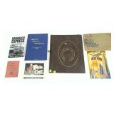 Lot: WWII Scrapbook, Vintage NYC Book, White Cat