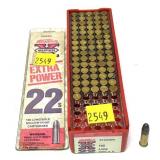 77 Rds. .22 LR cartridges, Western